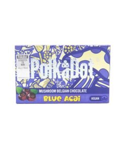Barre chocolatée à l'açaï bleu Polkadot